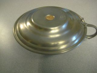 WEB Pewter Candle Holder / Carrier 1163 about 5 - 1/4 wide by 3 