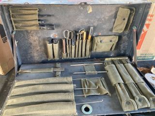 Signal Corps Us Army Tool Equipment Case Te - 50b W/tools