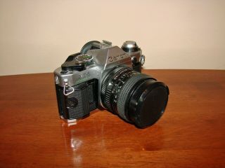 Vtg Canon Ae - 1 Program Slr Film Camera W/ Lens - Untested; As - Is