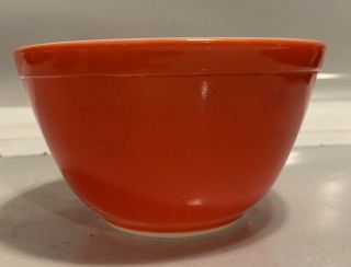 401 Vintage Pyrex Primary Red Mixing Nesting Bowl 1 1/2 Pt Rare