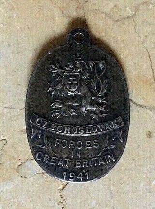 - Ww2 Czechoslovak Forces In Great Britain Medal C1941