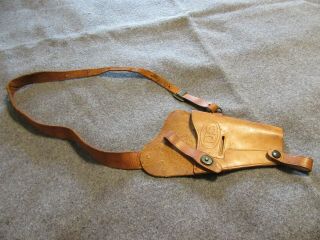 Wwii Military Leather Shoulder Holster For 1911 Colt 45 Marked Enger - Kress