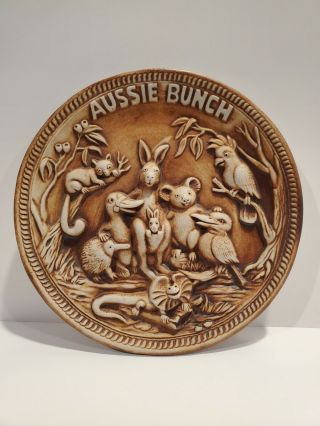 Aussie Bunch Decorative 3d Plate Swagman Pottery Made In Australia