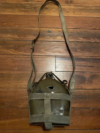 Ww2 Japanese Army Canteen Canteen Water Flask With Strap And 2 Bullet Holes