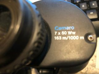 Vintage ESCHENBACH Camaro 7 X 50 Ww 163m/1000m Binoculars With Case 2