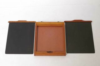 F95137 Vintage Wood 4x5 Glass Dry Plate Holder Od 14x119x150mm