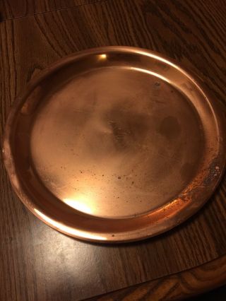 Paul Revere Vintage Copper Tray 12 3/8” Diameter Serving Tray