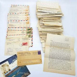 Sgt Herbert S Johnson 105 Letters World War 2 Wwii Ww2 Air Force Mail Military