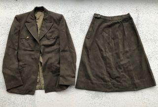 Wwii Us Army Female Wac Enlisted Uniform Jacket And Skirt Od Women 