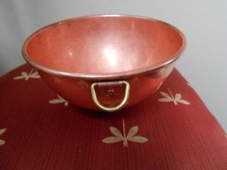 Vintage Copper Mixing Bowl Made In England