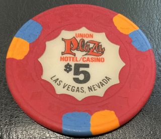 Union Plaza Casino Las Vegas $5 Chip 1970s