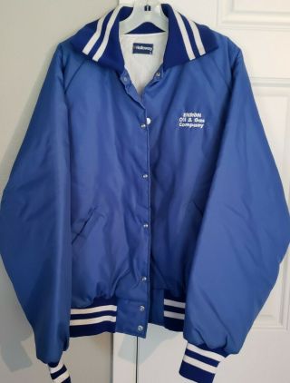 Vintage Holloway Enron Oil & Gas Company Blue Jacket Xl