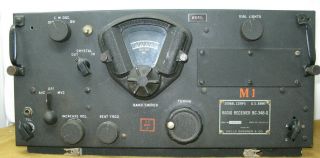 Wells Gardner Signal Corps Radio Receiver Bc - 348 - Q Us Army Receiver - As - Is