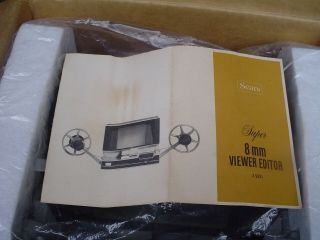 Vintage Sears 9391 8mm Film Viewer/editor W Box And Packing.