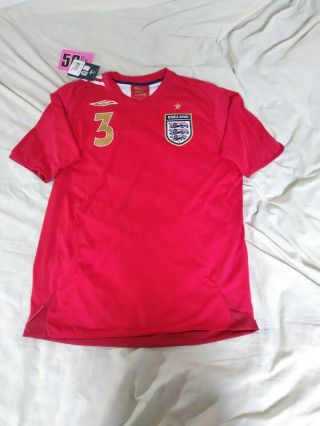 Vintage Umbro England Away Football Shirt 2006 - 2008 3 Bridge Bnwt Size M