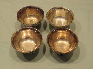 Vintage Reed & Barton Paul Revere Design Silver Plated Bowls,  Qty 4,  3 9/16 Dia.