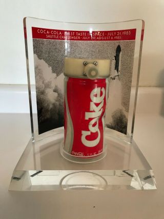 Coca - Cola First Taste In Space Can 1985 Challenger Space Shuttle