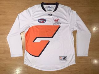 Gws Giants Away Xblades Ls Vintage Guernsey Shirt Jersey Large