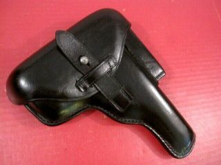 Post - Wwii German Leather Holster For Fn Browning 1935 Hi Power Pistol - Xlnt 1