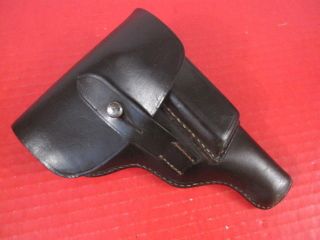 Wwii German Military Leather Holster For Walther Ppk Pistol - Modified - Xlnt