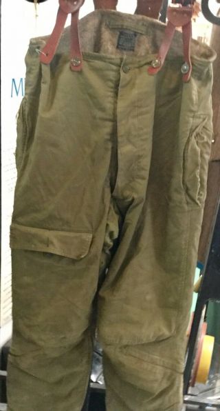 Ww2 Air Forces,  Us Army A - 9 Flight Trousers Size 40,  Good Wear Leather Coat Co