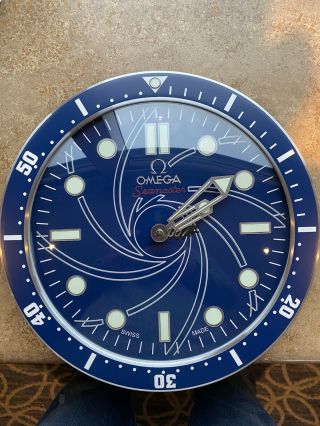 Omega Seamaster James Bond 007 Wall Clock Display