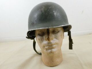 Great Ww 2 Us Army M - 1 Helmet With Front Seam,  Flex Bale,  Westinghouse Liner