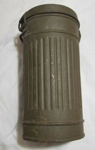 WWII WW2 German Luftschutz Gas Mask Gasmask w canister,  Filter 1937 2