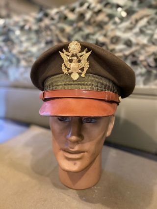 Wwii Us Army Air Force Usaaf Officer Pilot Crusher Hat
