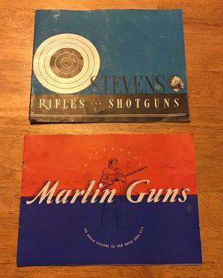 2 Vintage 40’s Firearm Catalogs Stevens & Martin (1940’s Gun Rifle Shotgun