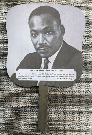 1968 Martin Luther King Jr.  Memorial Fan Jamaica Queens York