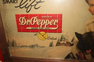 Large Vintage 1940 ' s Dr Pepper Soda Pop Gas Oil 34 