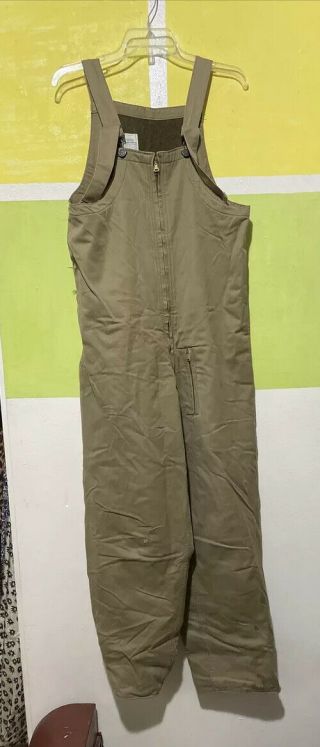 Ww2 N1 Deck Overalls Pants 1942 Wool Lined S Sm Usn