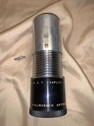 Vtg Kollmorgen Optical Corp 5” Snaplite Series Bx 203 Movie Projector Lens N.  Y.
