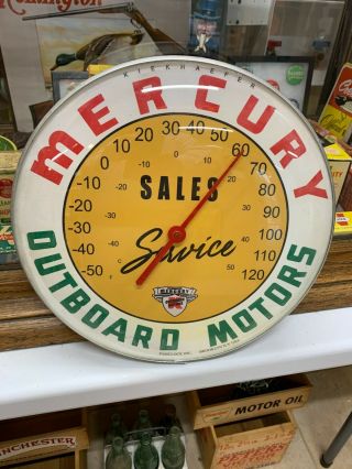 Vintage " Outboard Motors " Advertising Thermometer,  12 " Inch,