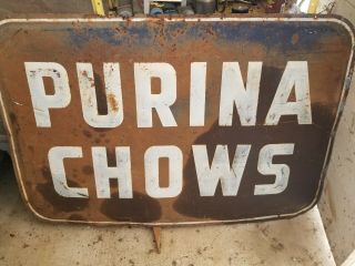 Vintage Purina Chows Feed Store Sign Home/stable Decor.  Man Cave