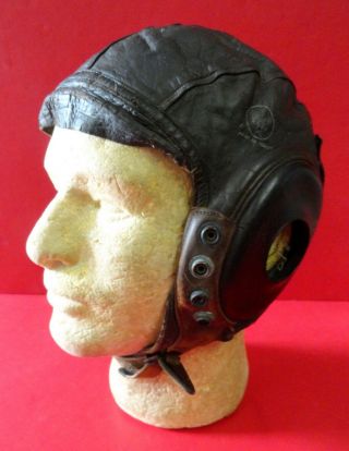 Army Air Forces Pilot’s Type A - 11 Leather Flying Helmet Size Large