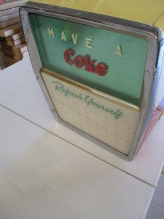 50s COCA COLA DISPENSER WITH MTG BRACKET AND CUP HOLDER DOLE COKE SODA JERK 4