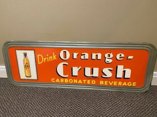 Orange Crush 13 " X39 " Embossed Tin Sign