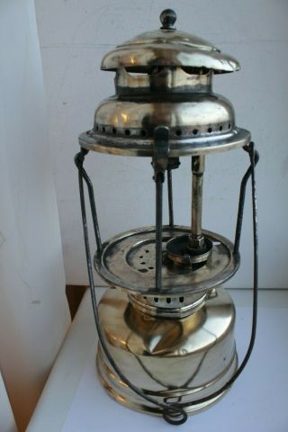 Old Brass Swedish 1930´s Kerosene Lantern Gas Radius 119