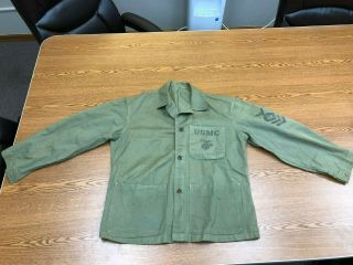 Ww2 Wwii 1941 Usmc Hbt Herringbone P41 Marines Field Shirt Jacket