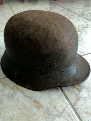 Wwii German Helmet M35 Leather Liner And Chin Strap