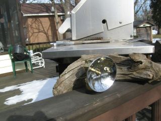 Antiq.  Vintage Auto Lite Brass Carbide Coal Miners Lamp W/ 4  Reflector W/bumper