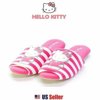 Sanrio Hello Kitty Non Slip Soft Indoor Slippers For Adults (one Size)