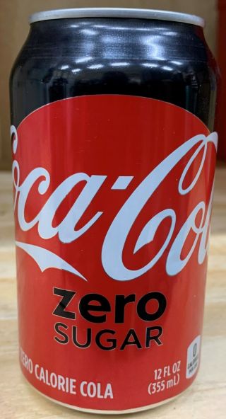 Coca - Cola Can - Factory Error Empty Coke Zero - Rare Collectible