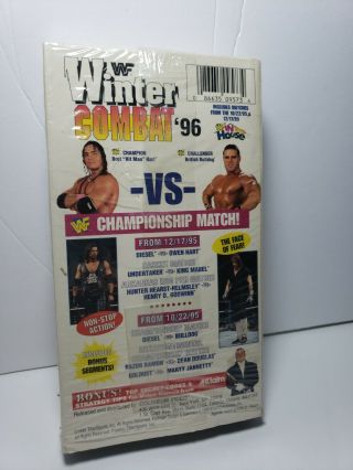 WWF Winter Combat 1996 96 VHS Coliseum Video Pro Wrestling Tape WWE Vintage 2