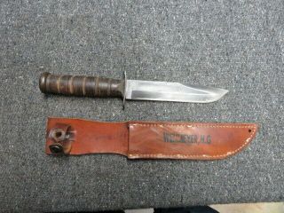 Wwii Us Navy Mark 2 Combat Utility Fighting Knife - Camillus N.  Y.