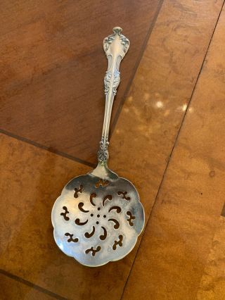 Silver Plate Serving Spoon Slotted Tomato Rogers And Bro