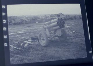 4 Wwii Occupied Germany Film Negatives C1945/46 50cal Guns 6 Barrel Cannon,