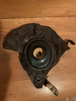 Ww2 Us Army Air Force Type A - 11 Leather Flight Helmet (medium) Selby Shoe Co.